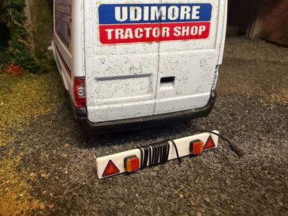 Trailer Light Board with Unwinding Cable – 50mm – 1:32 Scale