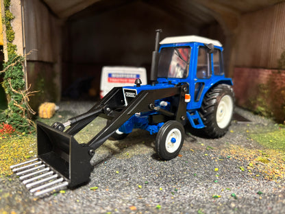 Ford 6600 2wd Tractor with front loader Conversion Muck,manure, Silage Fork 1:32 scale