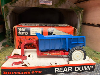 Vintage Britains Shawnee Poole Trailer Early Version Narrow Wheels 1:32 Scale Boxed Obsolete - 9629