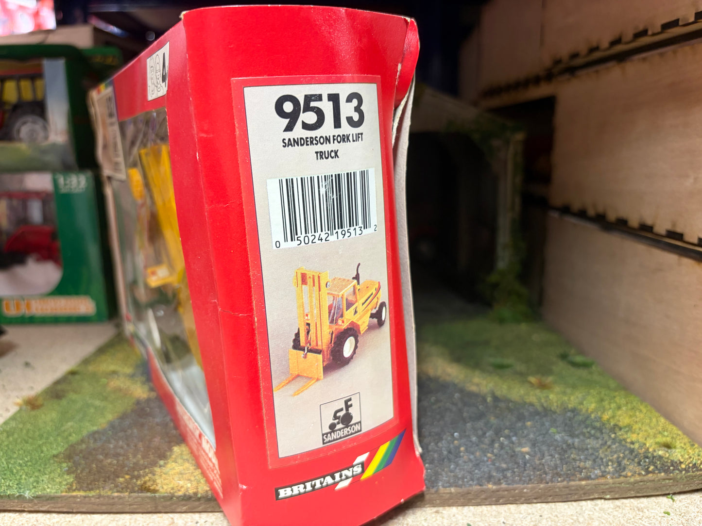 Vintage Britains Sanderson Fork Lift Truck 9513 Boxed 1:32 Scale Obsolete