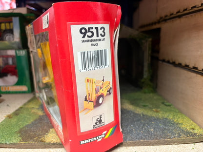 Vintage Britains Sanderson Fork Lift Truck 9513 Boxed 1:32 Scale Obsolete