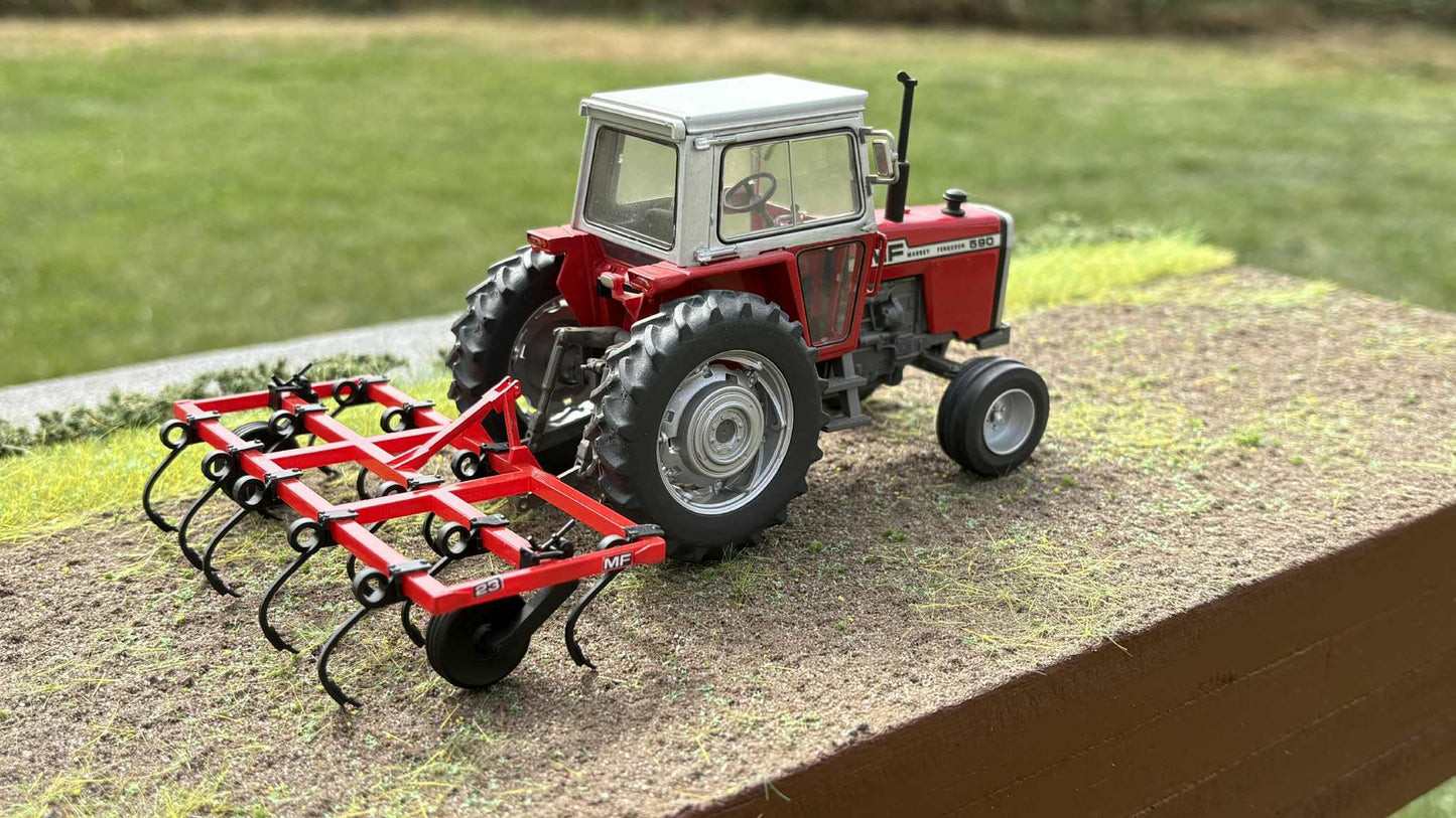 MAP Miniagripassion Massey Ferguson MF23 Cultivator Scratch built COLLECTION ONLY 1:32 scale