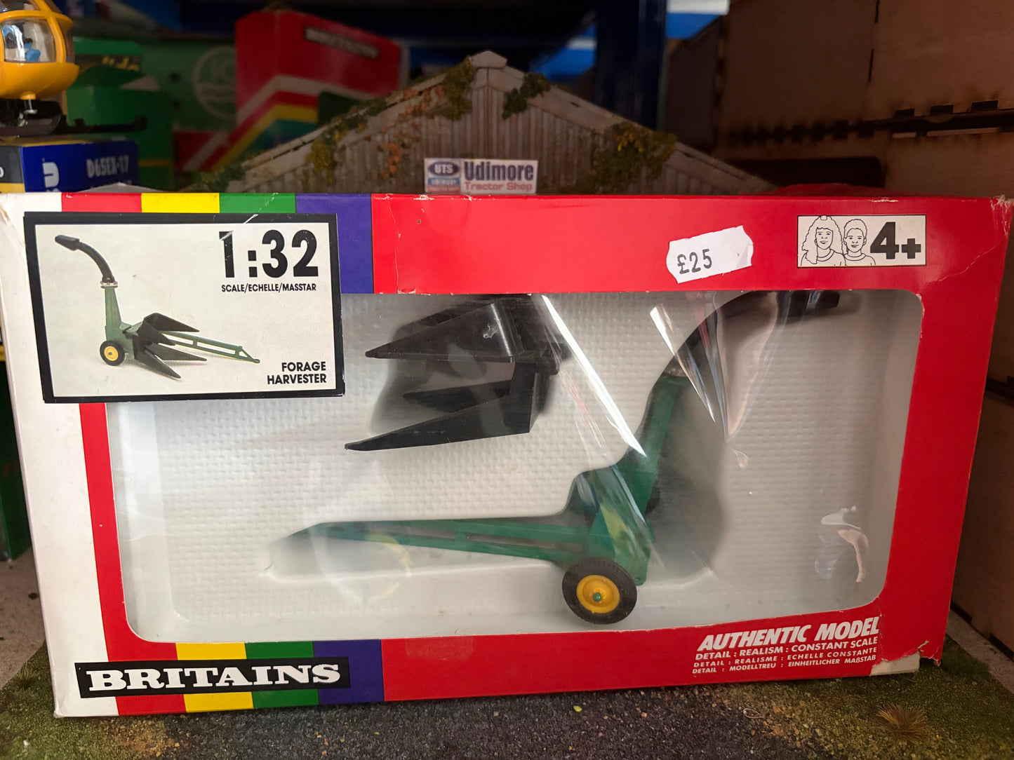 9542 Britains Trailed Forage Harvester 1:32 scale obsolete vintage Rainbow box