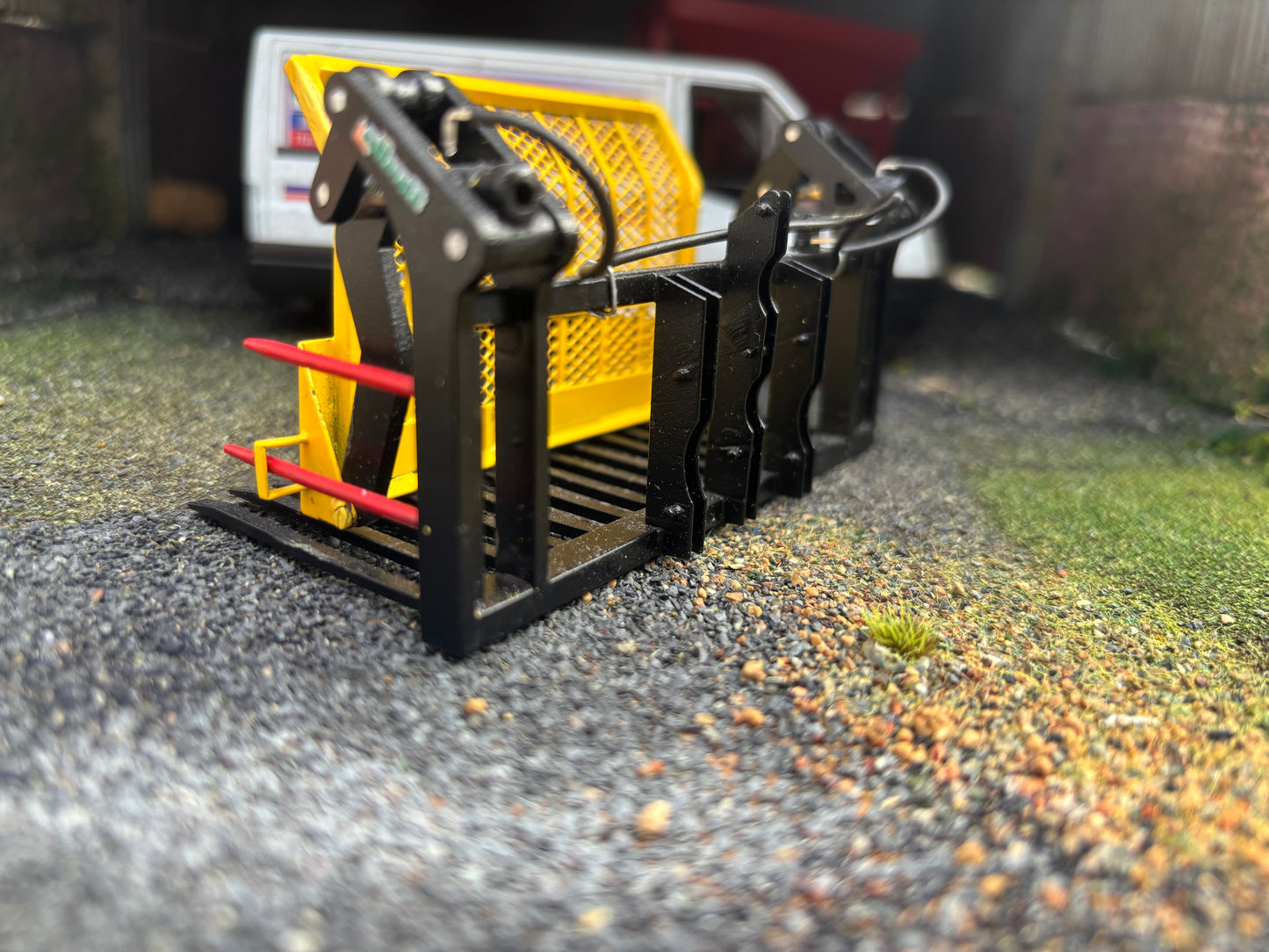 Albutt Black yellow Albutt push pull Buck Rake Laser cut BRASS Scratch Built  1:32 scale BLR Models