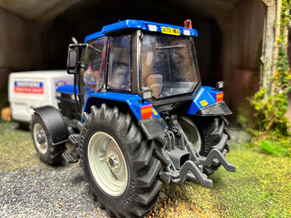 New Holland 8340 Tractor BIG wheels front weight Blue Roof grey chassis Tractor Conversion 1:32 scale