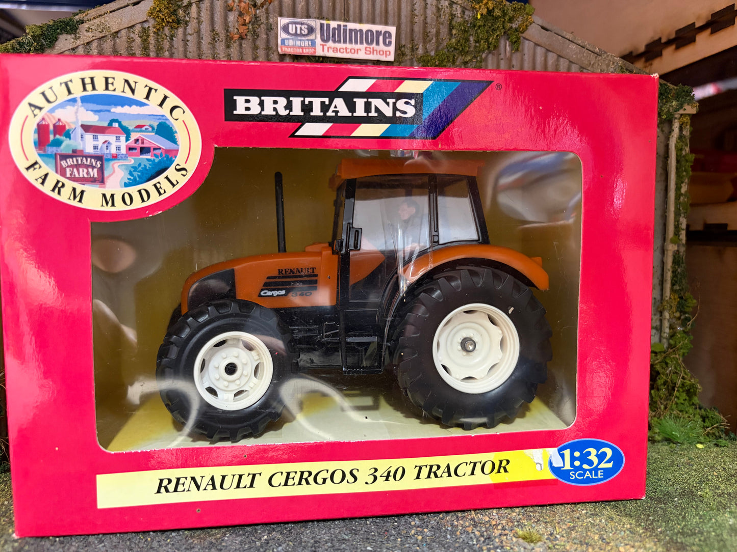 Vintage Britains Renault Cergos 340 Tractor 1:32 Scale Boxed Obsolete - 00225