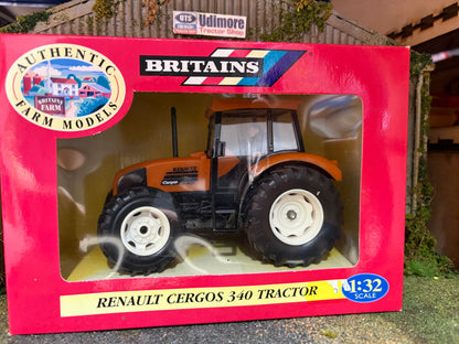 Vintage Britains Renault Cergos 340 Tractor 1:32 Scale Boxed Obsolete - 00225