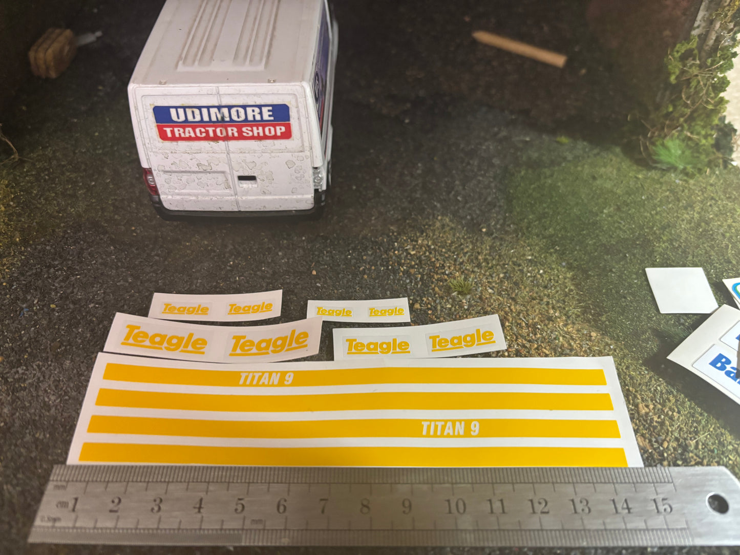 Teagle Titan 9 Spreader farm machinery pre cut High quality vinyl 12 decals sticker set x spreaders machinery decals