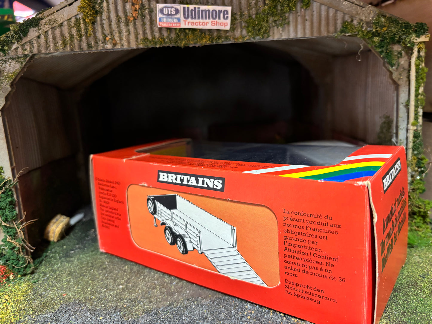 9533 Vintage Britains Salop Low Loader trailer 1:32 scale boxed obsolete