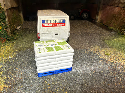 Pallet of Fane Valley Animal Feed Bags – 50kg Sacks – 1:32 Scale