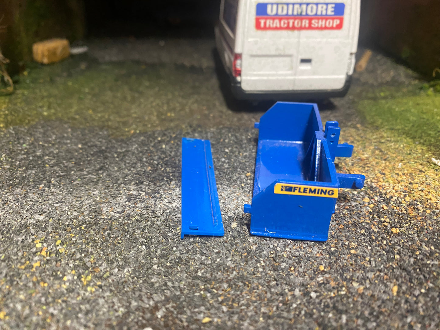Hand made Blue Fleming Transport Box 1:32 scale