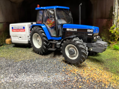 New Holland 8340 Tractor BIG wheels front weight Blue Roof grey chassis Tractor Conversion 1:32 scale