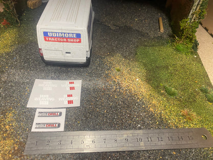 Weaving Farm Machinery pre cut High quality vinyl 12 decals seed drill tillage mowers stickers 1:32 scale