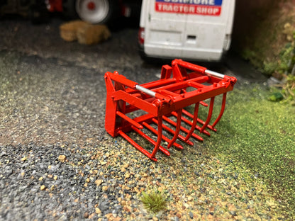 BRASS Scratchbuilt TIne SIlage Muck Grab 1:32 scale Handbuilt Brass Perfect 32 loader