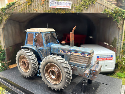 Prestige Weathered Well used County 1884 Tractor Conversion 1:32 scale wheel weights