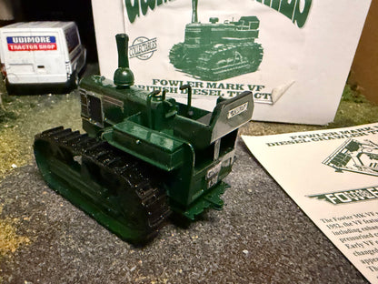 G & M Originals Fowler Mark VF Diesel Crawler Tracked Tractor – Green – Handmade 1:32 Scale