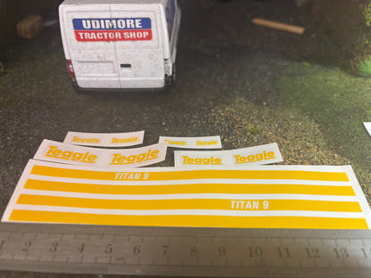 Teagle Titan 9 Spreader farm machinery pre cut High quality vinyl 12 decals sticker set x spreaders machinery decals