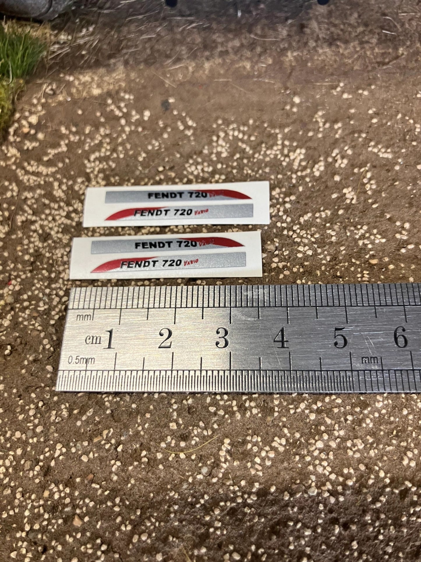 Fendt 720 Tractor Silver black red decals Professional pre cut High quality vinyl farm machinery decals 1:32 scale Image 2
