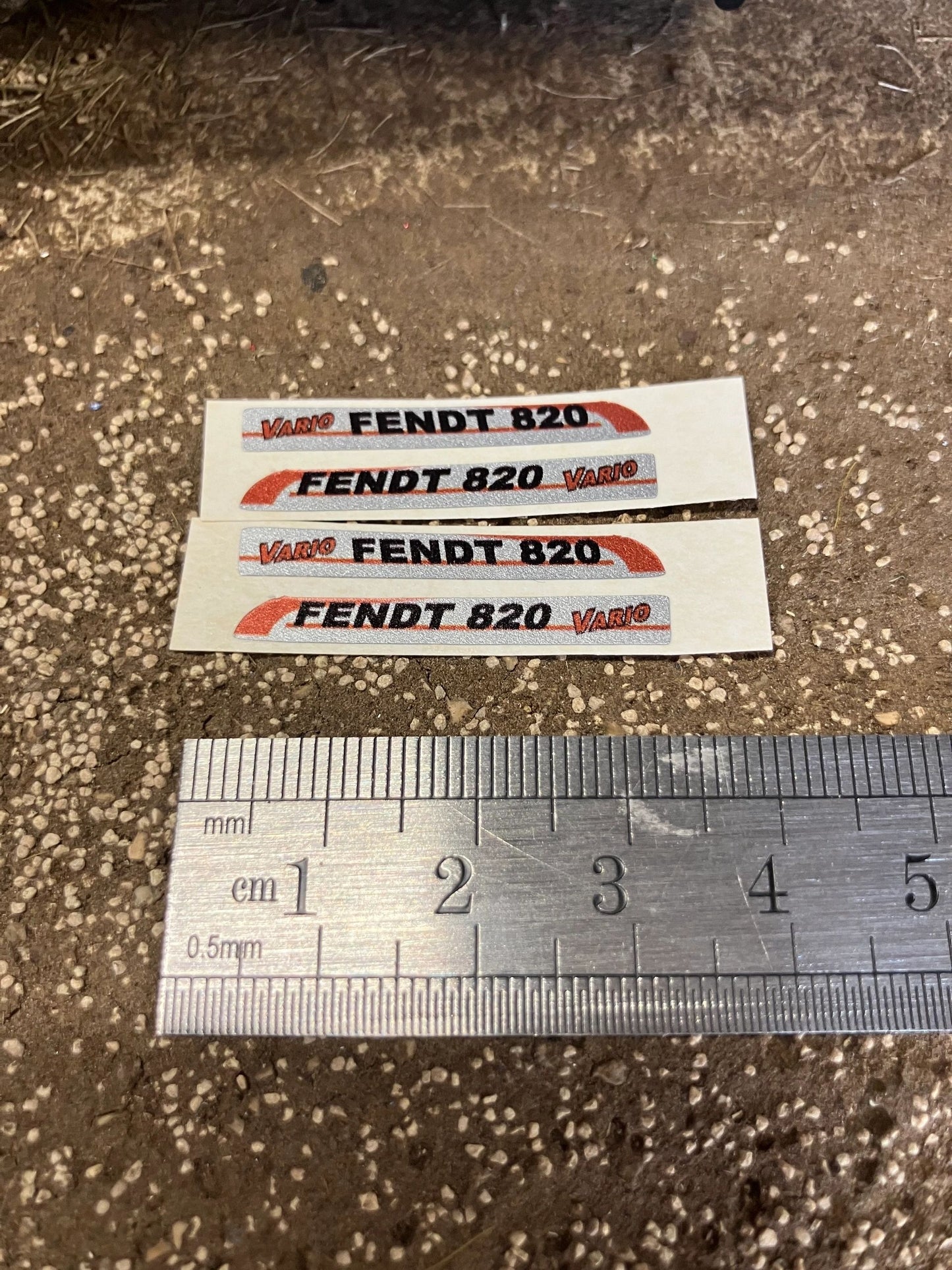 Fendt 820 Tractor Silver black red decals Professional pre cut High quality vinyl farm machinery decals 1:32 scale Image 2