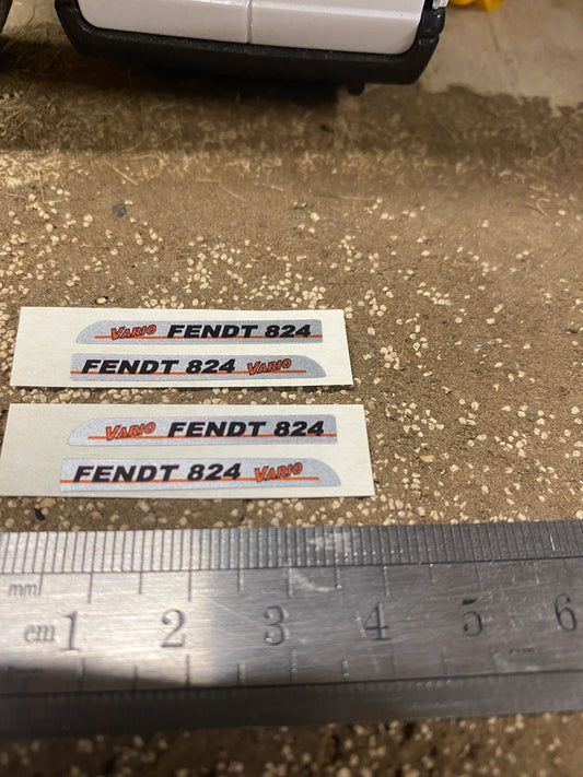 Fendt 824 Tractor silver black red decals Professional pre cut High quality vinyl farm machinery decals 1:32 scale Image 2