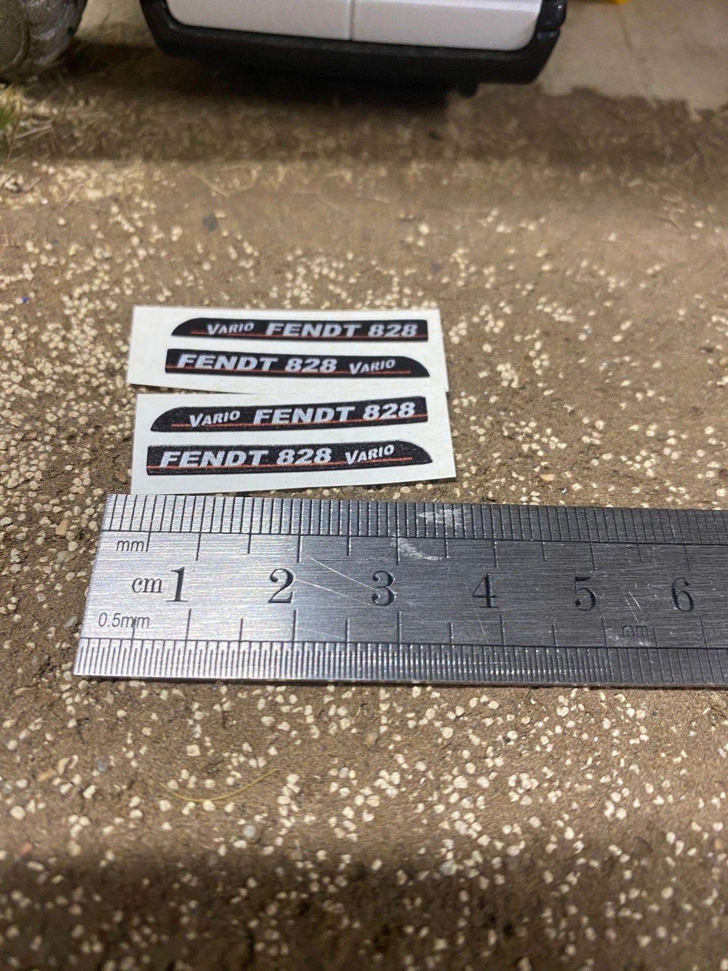 Fendt 828 Tractor black silver red decals Professional pre cut High quality vinyl farm machinery decals 1:32 scale Image 2