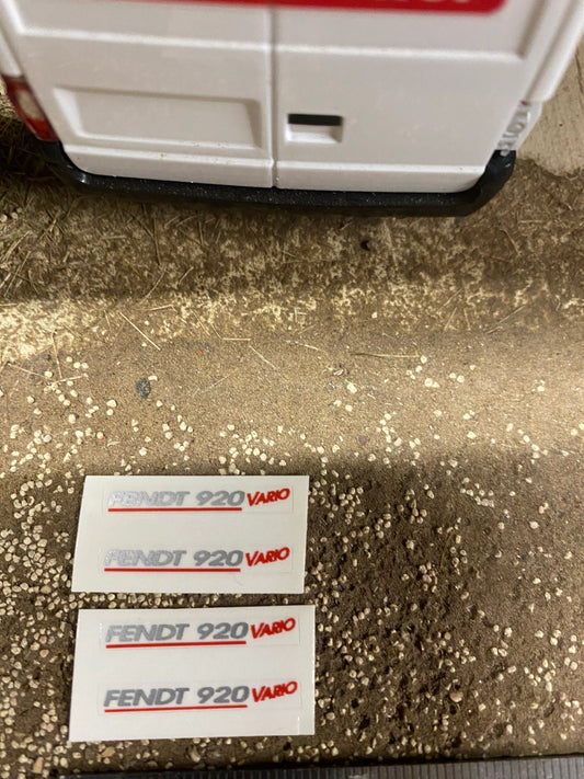 Fendt 920 Tractor silver red decals Professional pre cut High quality vinyl farm machinery decals 1:32 scale Image 2
