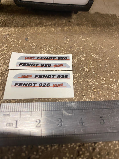 Fendt 926 Tractor silver black red decals Professional pre cut High quality vinyl farm machinery decals 1:32 scale Image 2