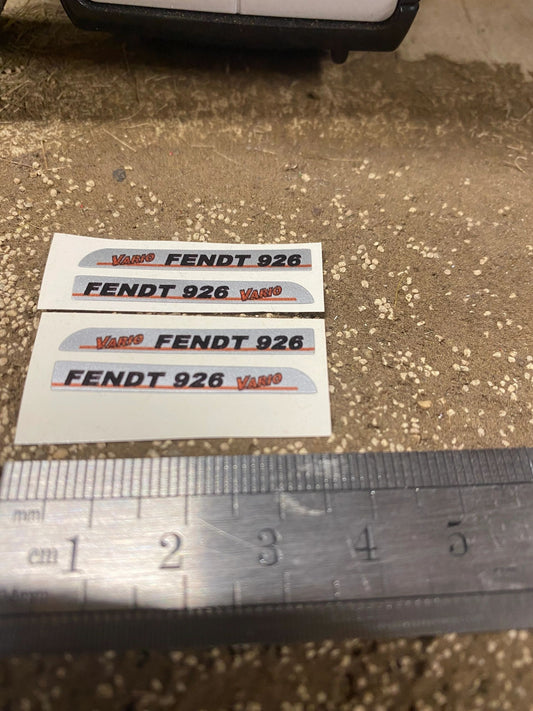 Fendt 926 Tractor silver black red decals Professional pre cut High quality vinyl farm machinery decals 1:32 scale Image 2