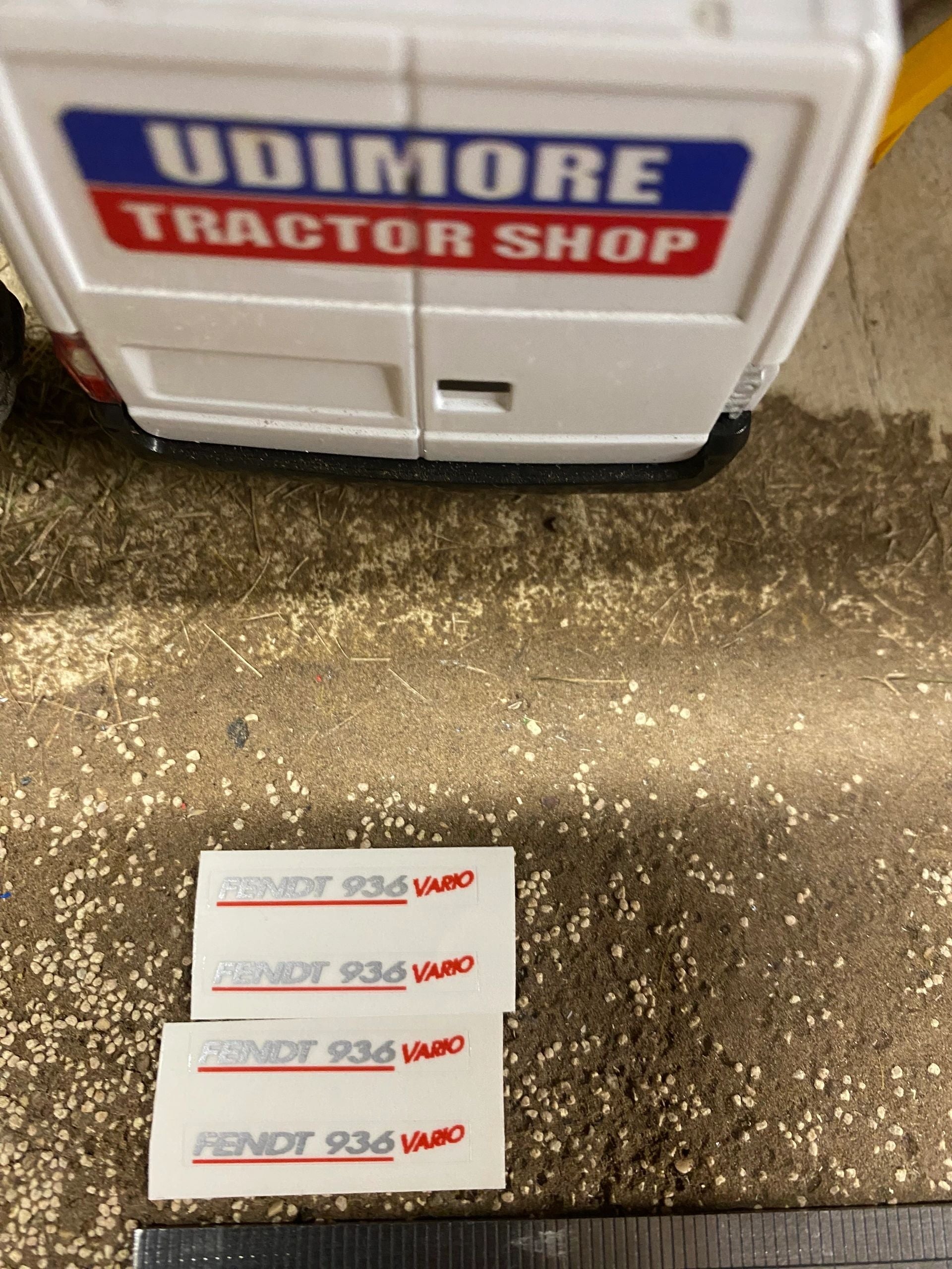 Fendt 936 Tractor silver red decals Professional pre cut High quality vinyl farm machinery decals 1:32 scale Image 2