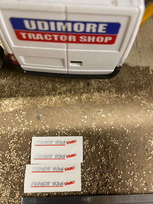 Fendt 936 Tractor silver red decals Professional pre cut High quality vinyl farm machinery decals 1:32 scale Image 2