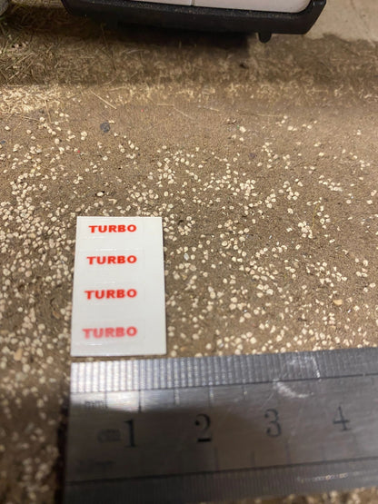 Fendt Tractor red Turbo decals Professional pre cut High quality vinyl farm machinery decals 1:32 scale Image