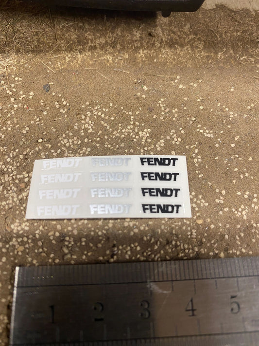 Fendt x 12 Professional pre cut High quality vinyl tractor farm machinery decals 1:32 scale Image