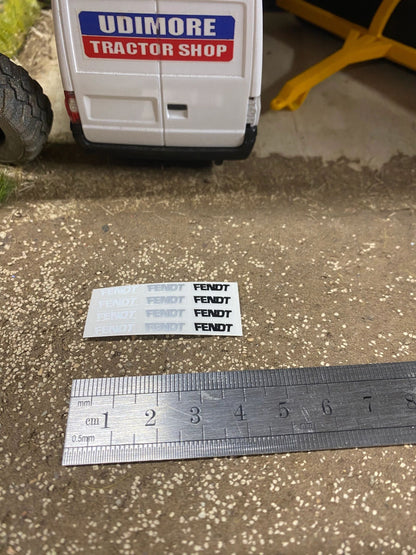 Fendt x 12 Professional pre cut High quality vinyl tractor farm machinery decals 1:32 scale Image 4