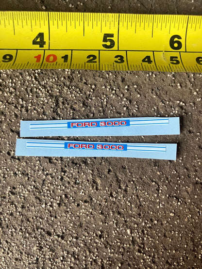 Ford 3000 Tractor Professional pre cut High quality vinyl bonnet decals farm machinery Britains 1:32 scale Image 2