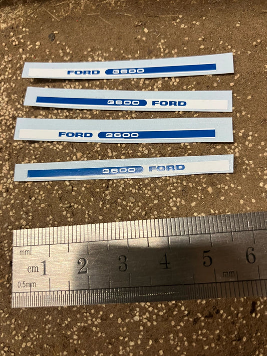 Ford 3600 Tractor 55mm Professional pre cut High quality vinyl bonnet decals farm machinery Britains decals 1:32 scale Image 2