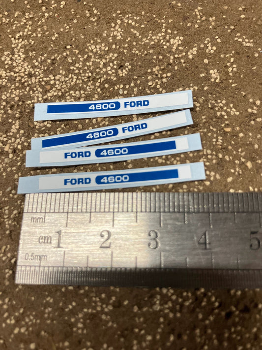 Ford 4600 Tractor 35mm Professional pre cut High quality vinyl bonnet decals farm machinery Britains decals 1:32 scale Image 2
