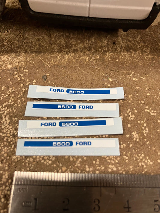 Ford 5600 Tractor 35mm Professional pre cut High quality vinyl bonnet decals farm machinery Britains decals 1:32 scale Image 2