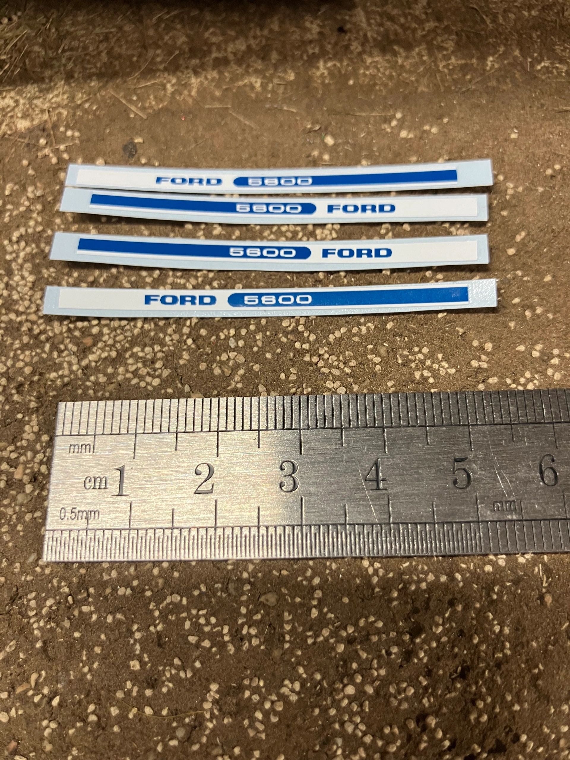 Ford 5600 Tractor 55mm Professional pre cut High quality vinyl bonnet decals farm machinery Britains decals 1:32 scale Image 2