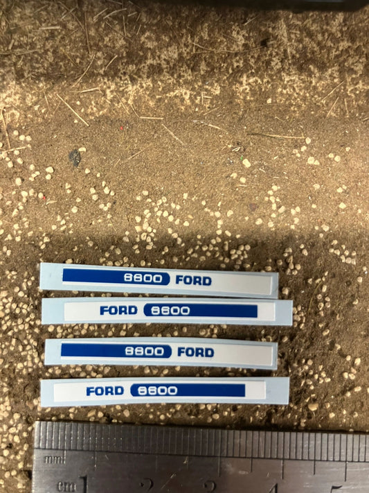 Ford 6600 Tractor 35mm Professional pre cut High quality vinyl bonnet decals farm machinery Britains decals 1:32 scale Image 2