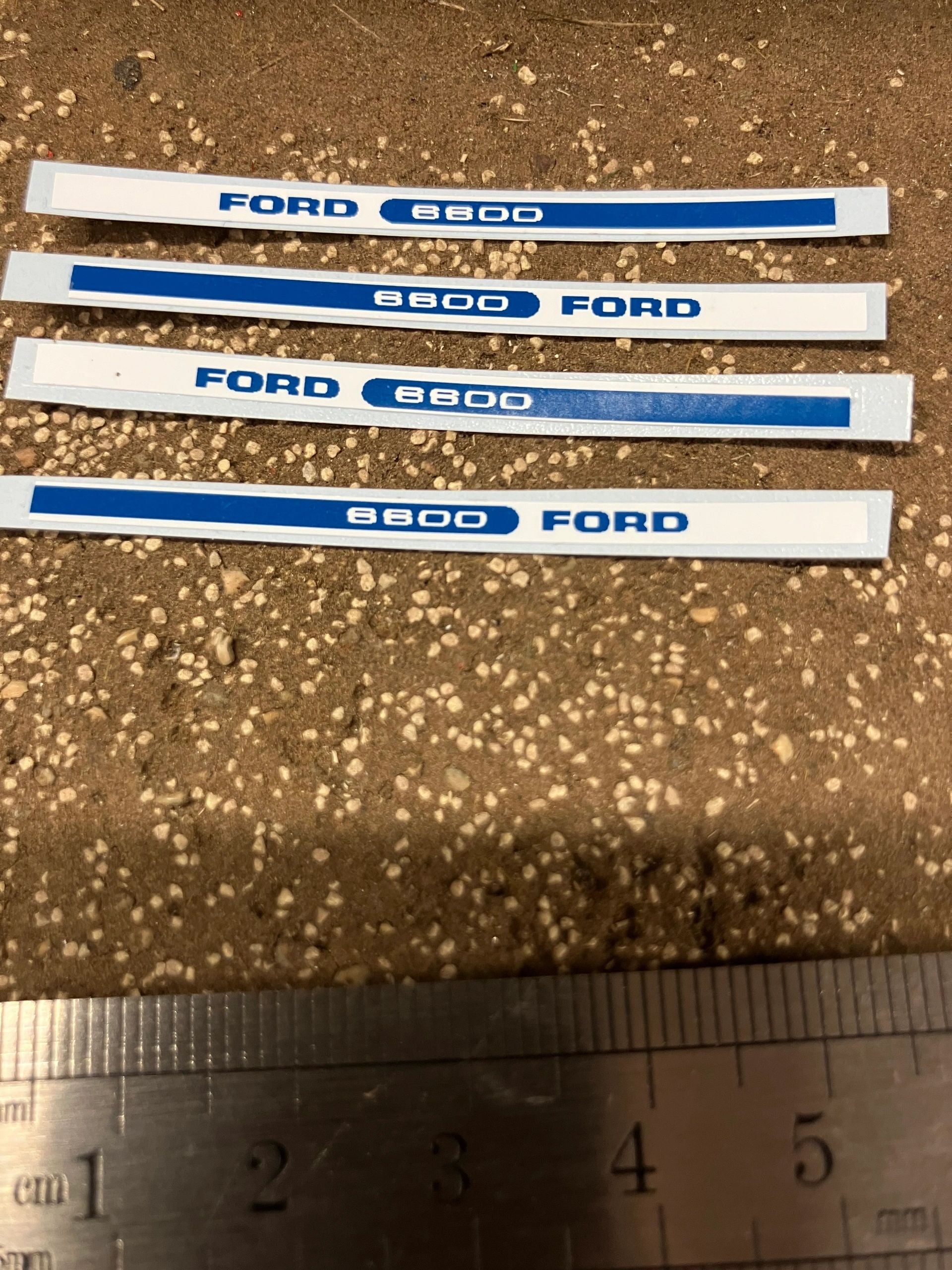 Ford 6600 Tractor 55mm Professional pre cut High quality vinyl bonnet decals farm machinery Britains decals 1:32 scale Image 2