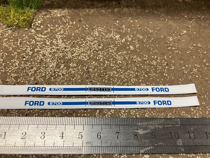 Ford 6700 Tractor metallic reflective silver Professional pre cut High quality vinyl bonnet decals farm machinery Britains decals 1:32 scale Image 3