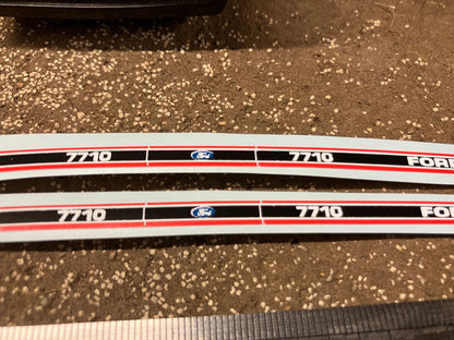 Ford 7710 mk 2 Tractor Professional pre cut High quality vinyl bonnet decals farm machinery Britains decals 1:32 scale Image 3