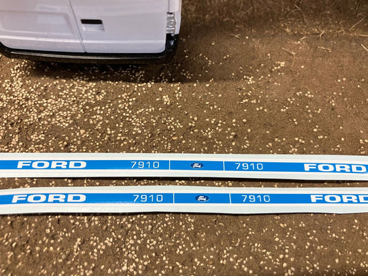 Ford 7910 mk 1 Tractor Professional pre cut High quality vinyl bonnet decals farm machinery Britains decals 1:32 scale Image 2