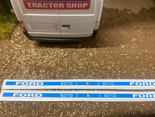 Ford 8210 mk 1 Tractor Professional pre cut High quality vinyl bonnet decals farm machinery Britains decals 1:32 scale Image 2