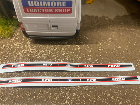Ford 8210 mk 2 Tractor Professional pre cut High quality vinyl bonnet decals farm machinery Britains decals 1:32 scale Image 2