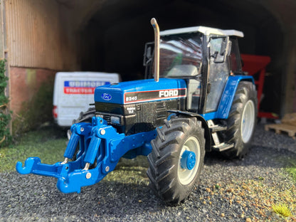 Ford 8340 Tractor Front Linkage Chrome Exhaust Straight pipe White Roof BIG wheels Tractor Conversion 1:32 scale Image 4