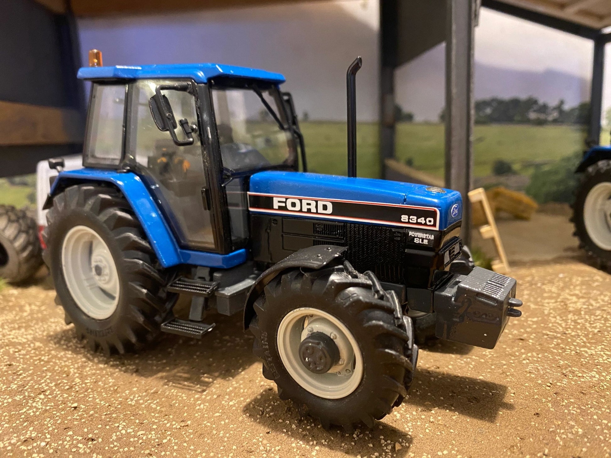 Ford 8340 Tractor front weight Blue Roof BIG wheels Tractor Conversion 1:32 scale Image 7