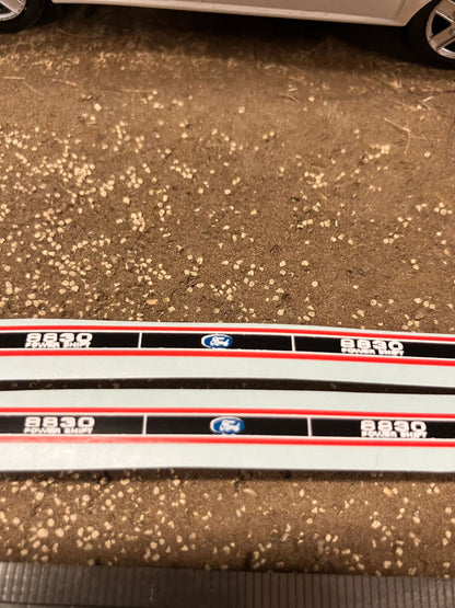 Ford 8830 Power shift Tractor Professional pre cut High quality vinyl bonnet decals farm machinery Britains decals 1:32 scale Image 2