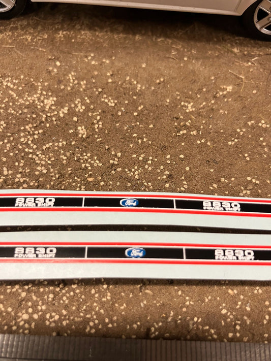 Ford 8830 Power shift Tractor Professional pre cut High quality vinyl bonnet decals farm machinery Britains decals 1:32 scale Image 2