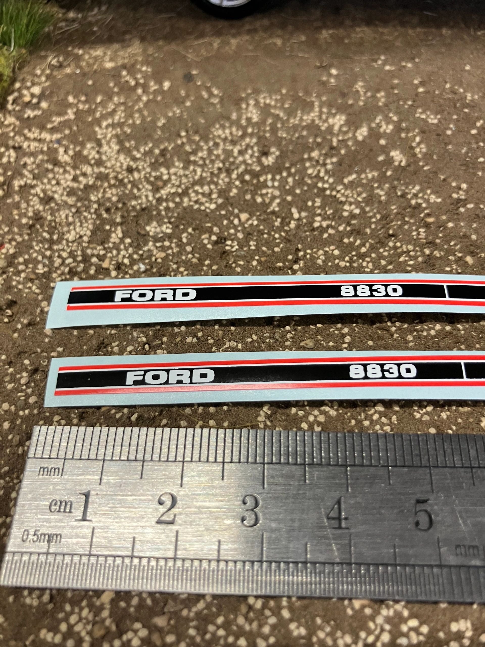 Ford 8830 Tractor Professional pre cut High quality vinyl bonnet decals farm machinery Britains decals 1:32 scale Image 4